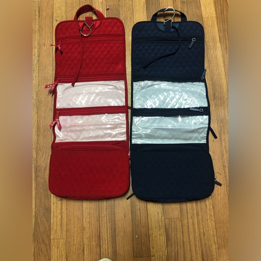 Vera Bradley Red and Black Quilted Hanging Organizer